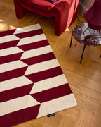 Rojo tormenta – Alfombra de lana – P_RO1011ROU Rojo tormenta