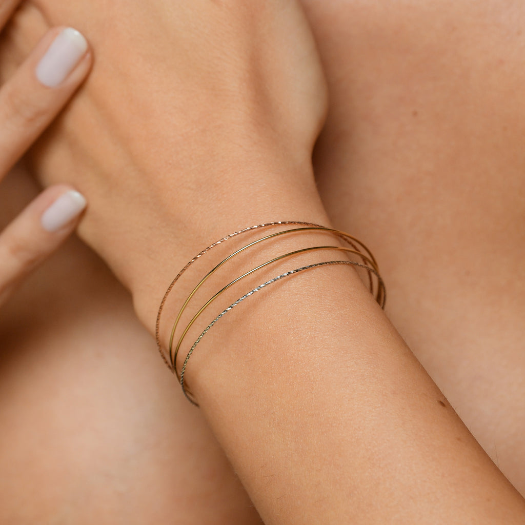“Raymond” Bracelet 375/1000 Tricolor Gold