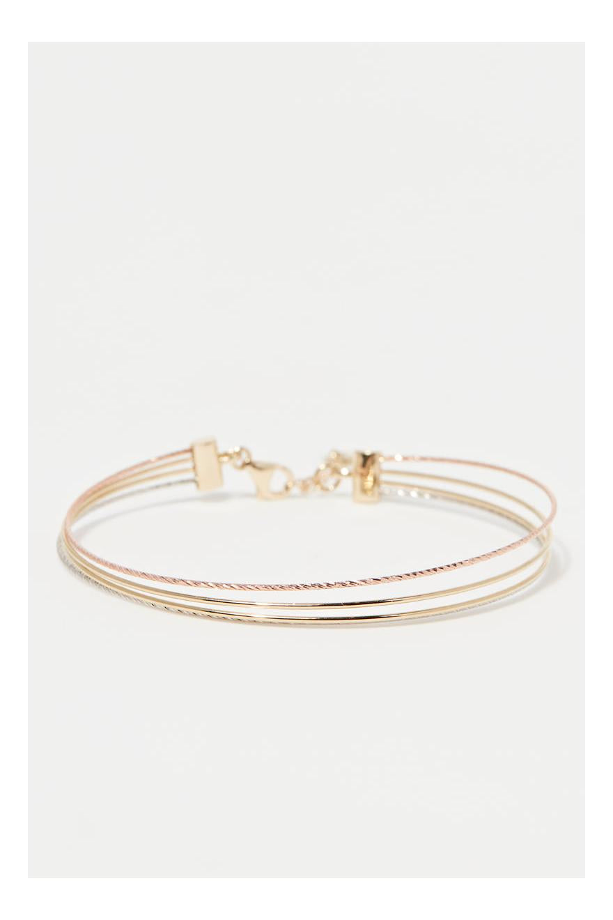 “Raymond” Bracelet 375/1000 Tricolor Gold