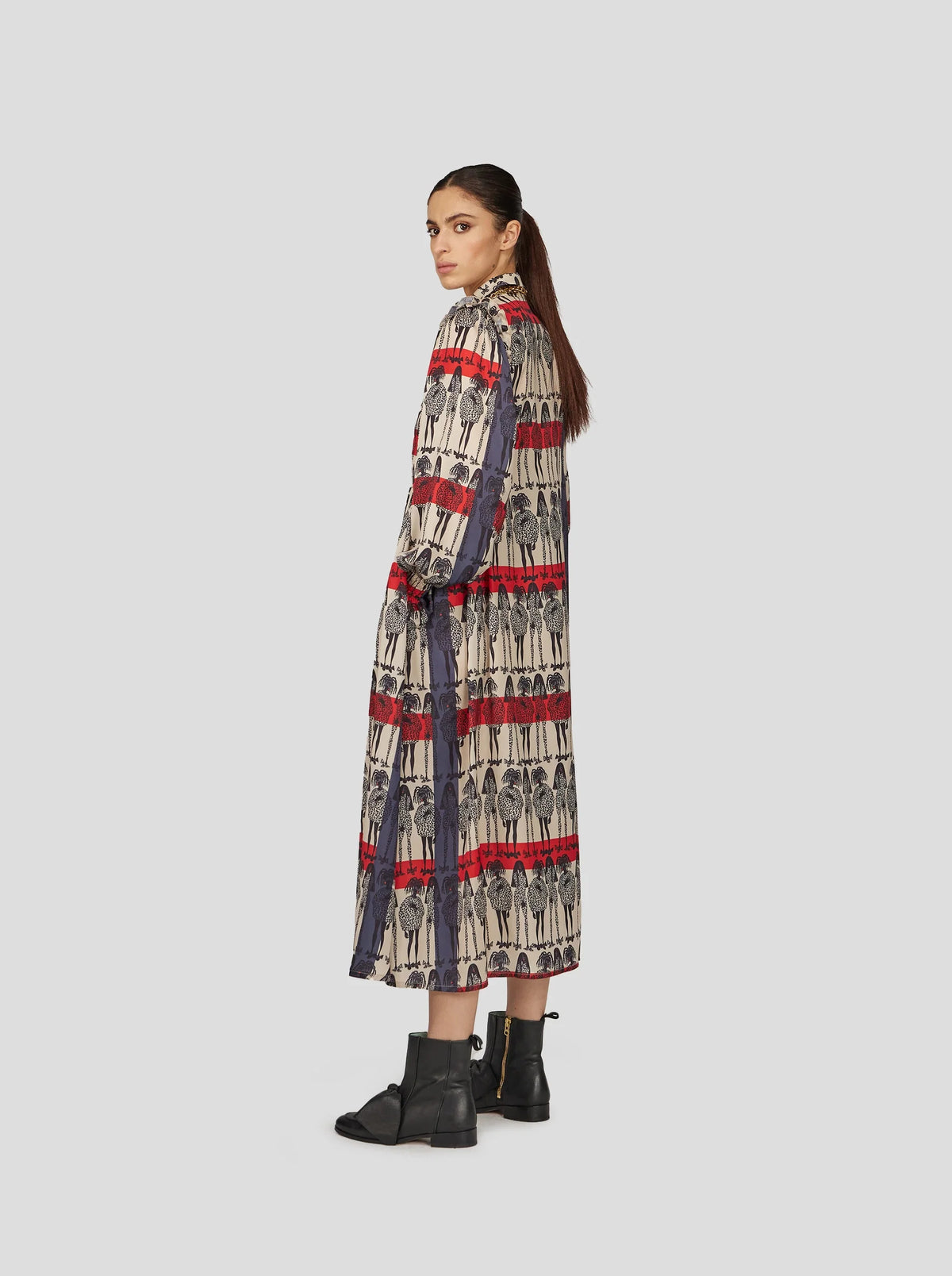 Robe Oma À Imprimé Rift