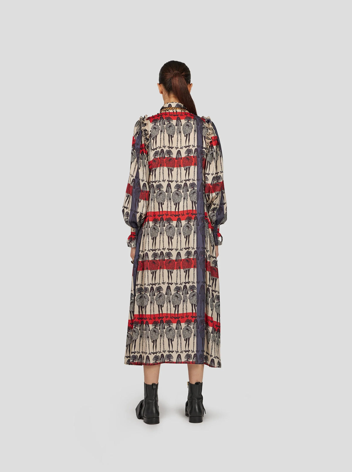 Robe Oma À Imprimé Rift