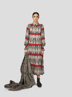 Robe Oma À Imprimé Rift