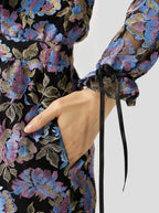 Nicole Kjole Med Fleurs De Givre-Broderi