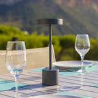 Roby - Lampe De Table Sans Fil - Acier - Gris Anthracite