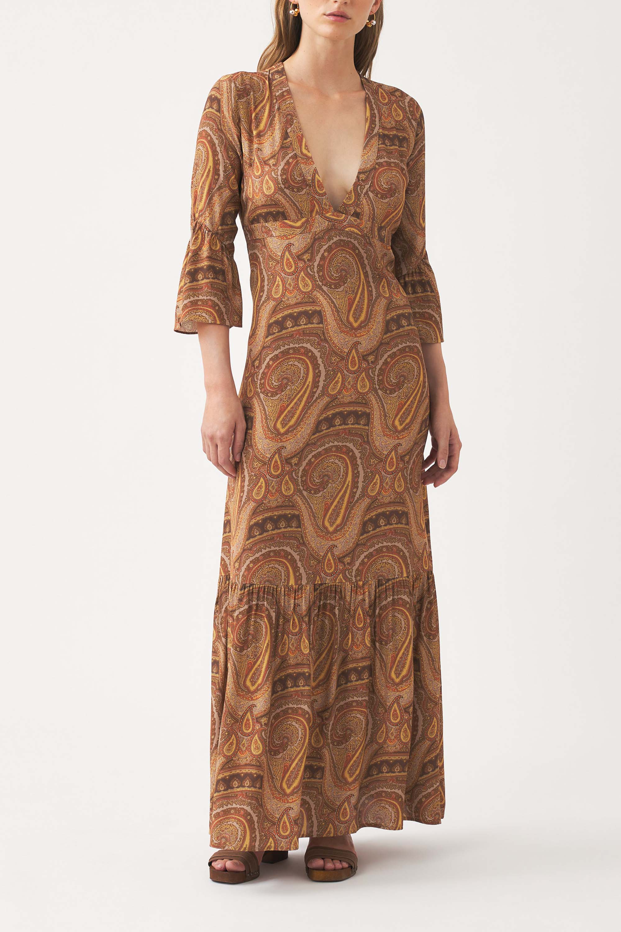 Vestido Largo Rocío - Camel