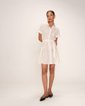 Romane Short Dress - Ecru