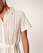 Romane Short Dress - Ecru