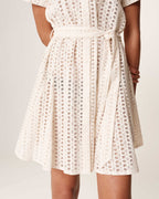 Romane Short Dress - Ecru