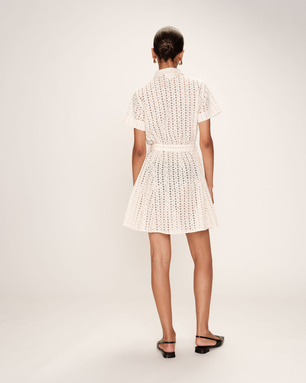 Romane Short Dress - Ecru