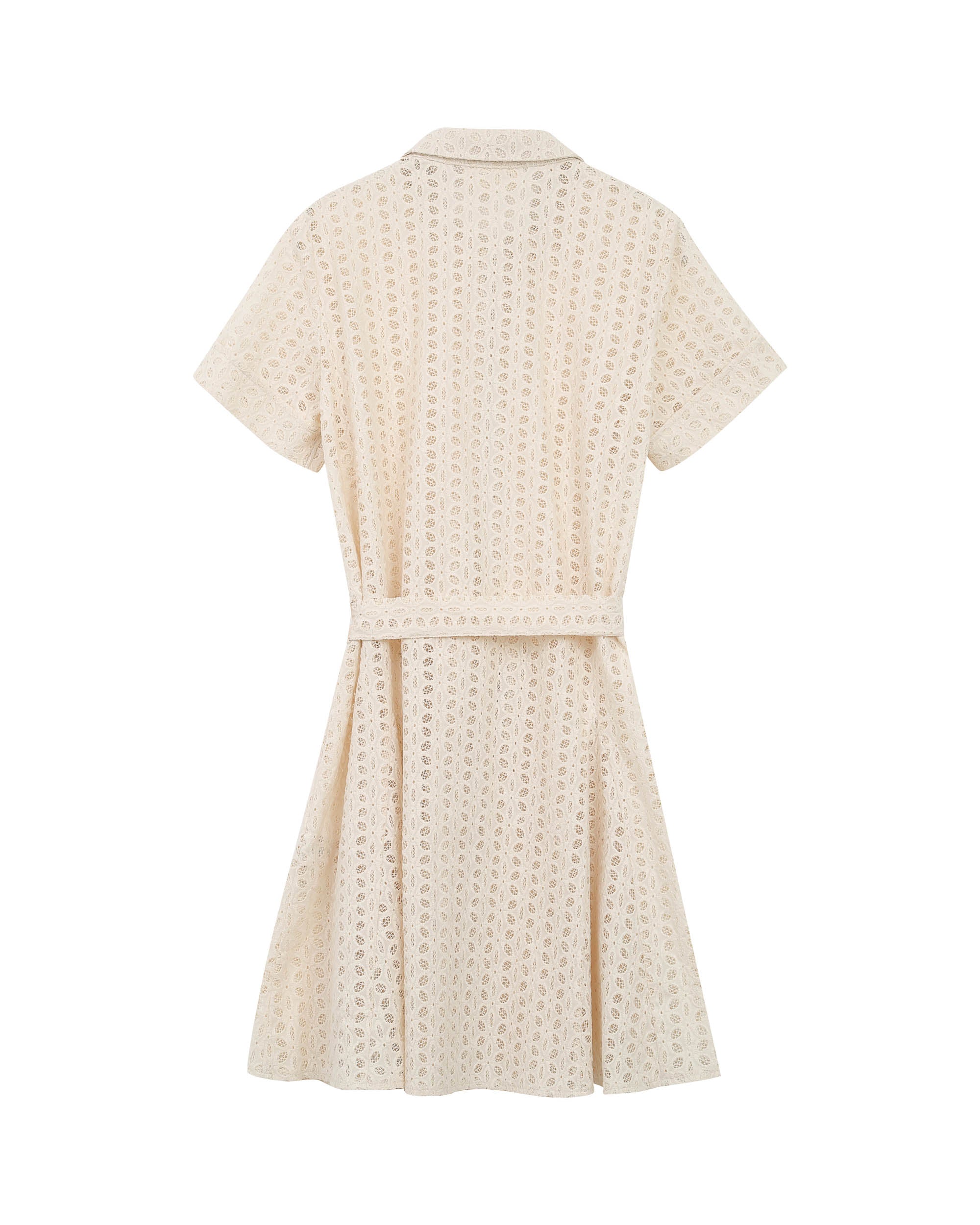 Romane Short Dress - Ecru