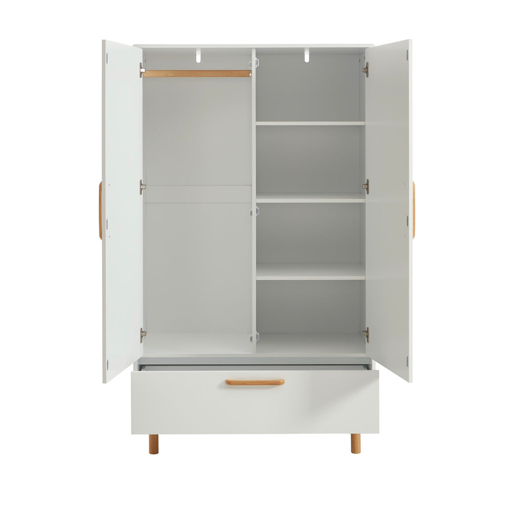 Rome – 2-Door Children’s Wardrobe – White