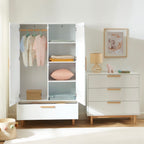 Rome – 2-Door Children’s Wardrobe – White