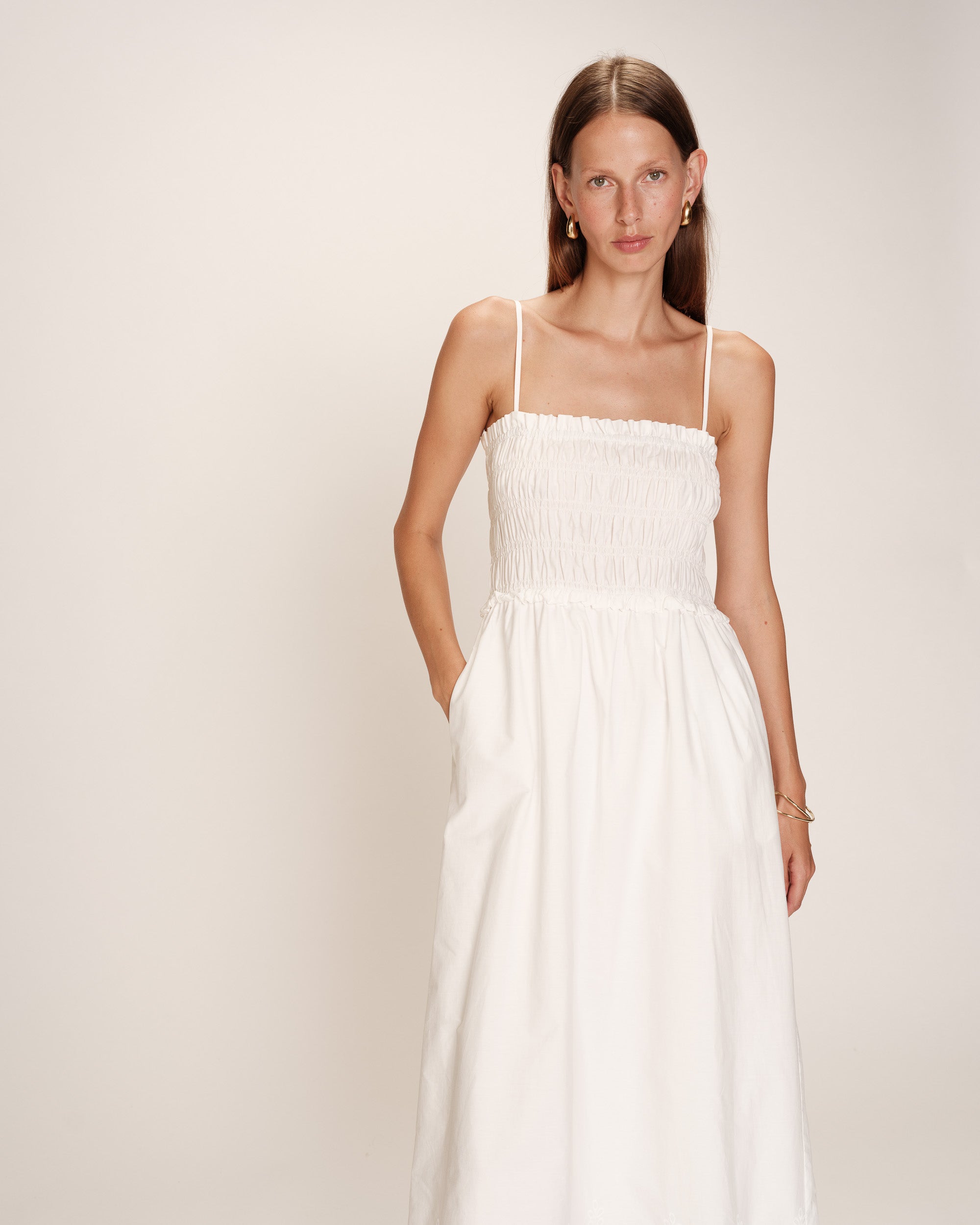 Rosebella Maxi Dress - Ecru