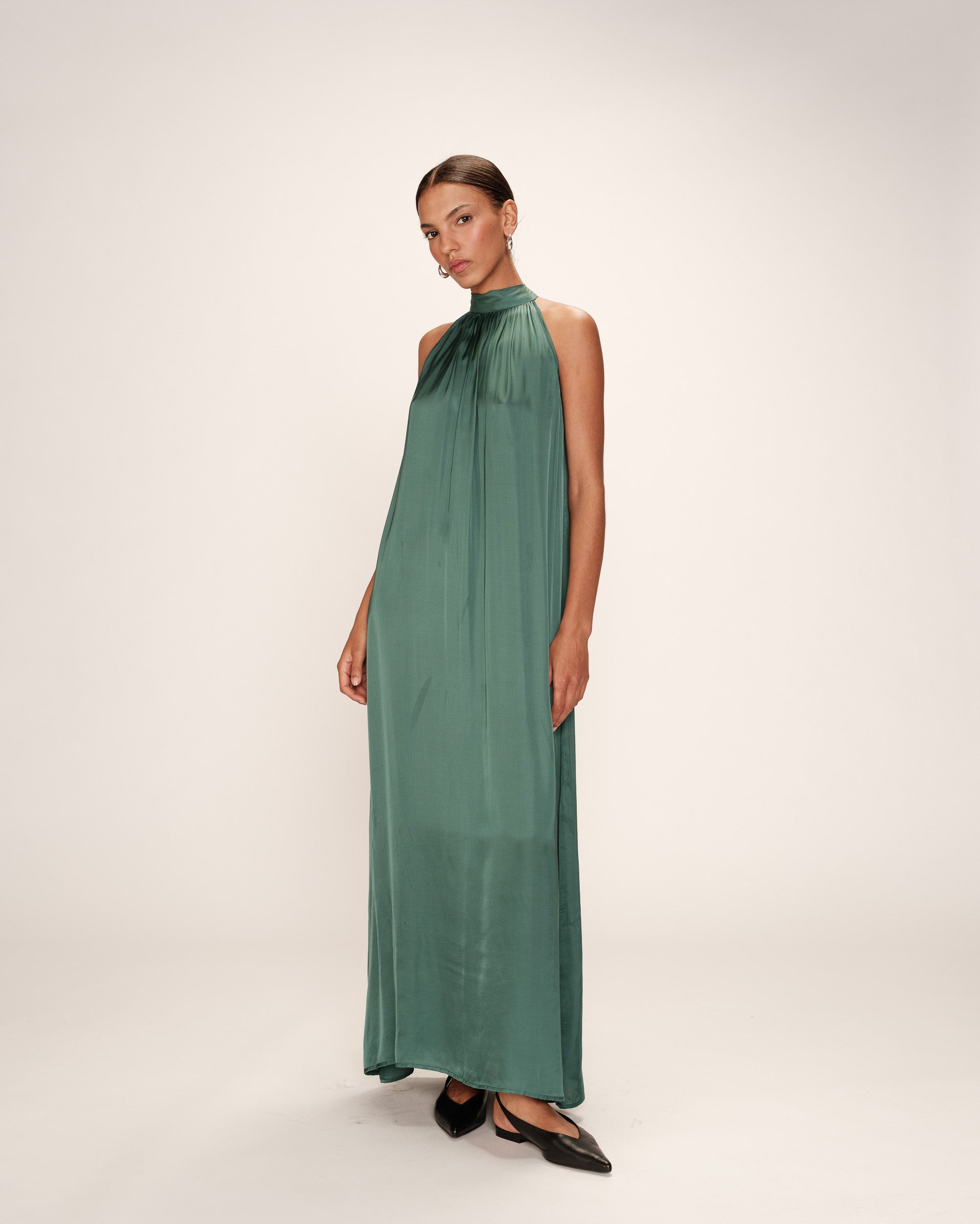 Rose Midi Dress - Emeraude