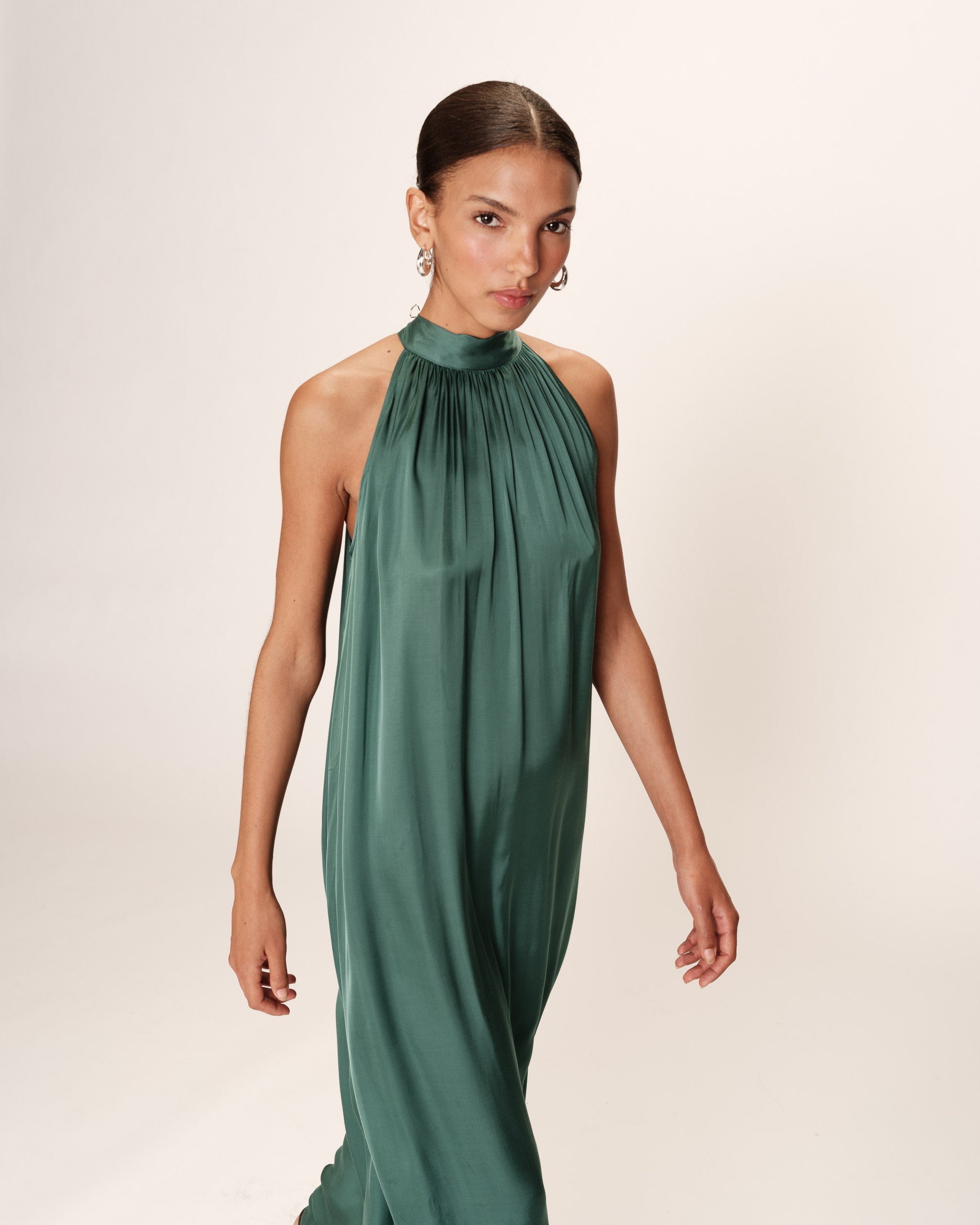 Rose Midi Dress - Emeraude