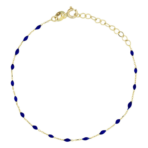 Bracelet " Amada Bleu" Or Jaune 375/1000