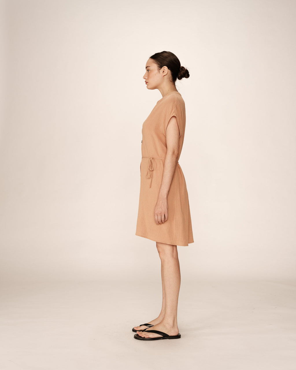 Rozana Short Dress - Camel
