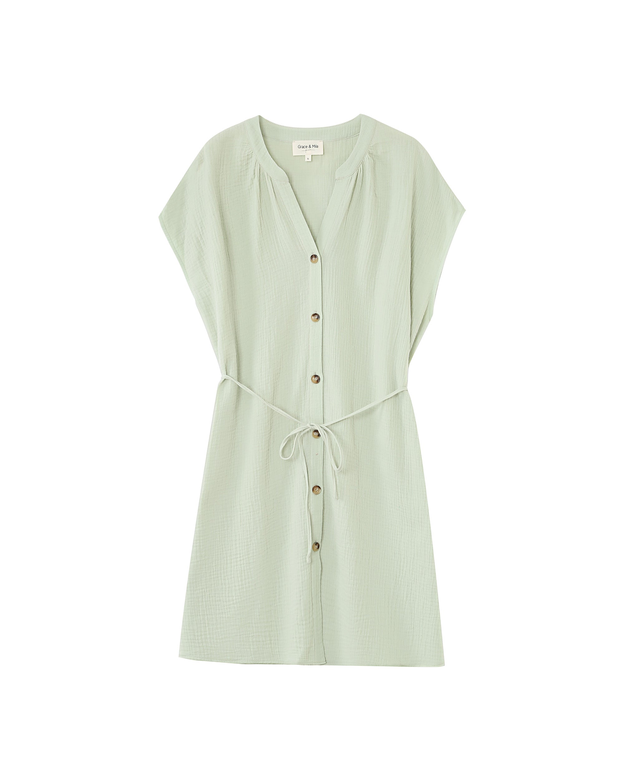 Rozana Short Dress - Mint