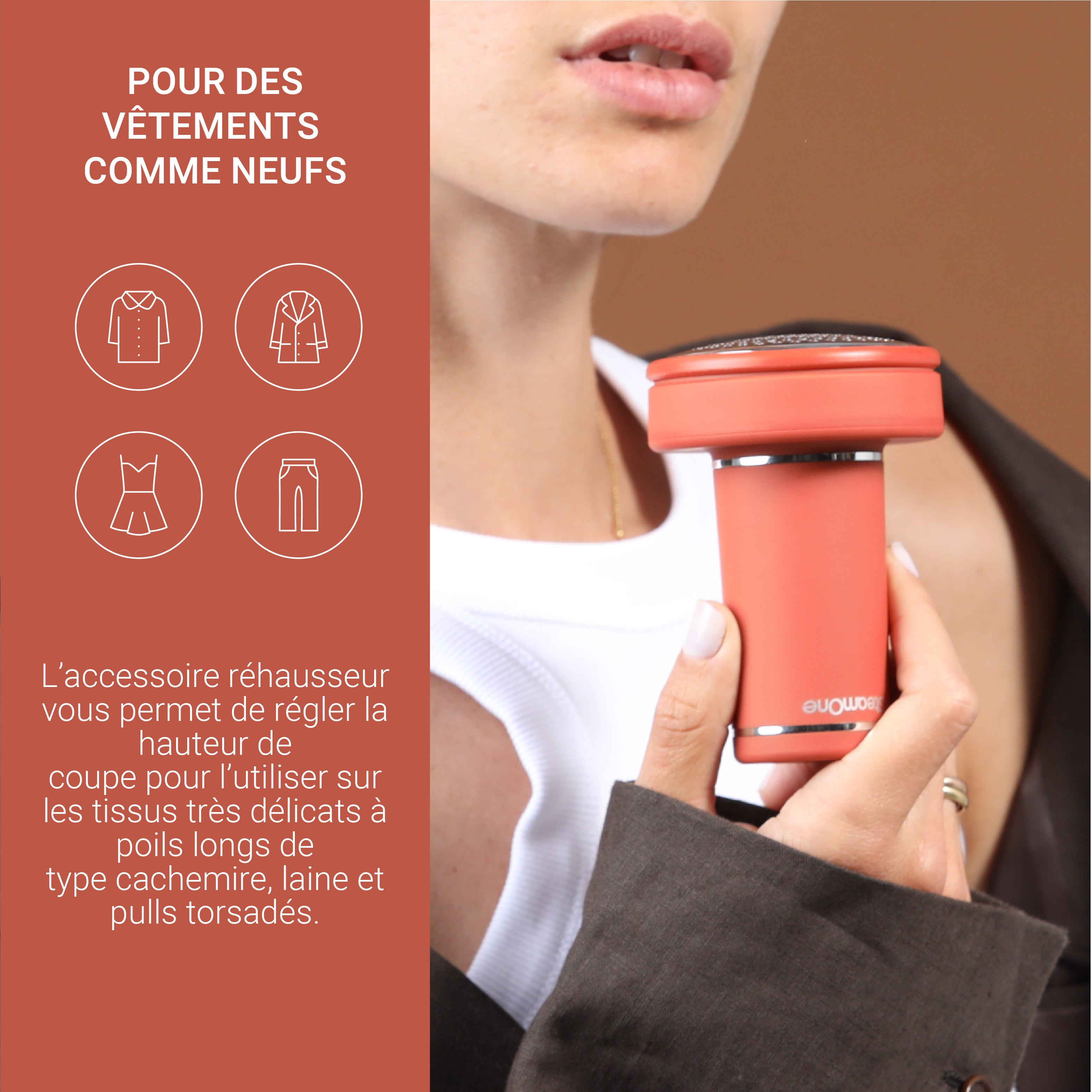 Pack - KARL XL Steamer + Lint Shaver - Terracotta