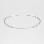 Brazalete "Divided Line Bangle" D0.07Ct/36 - Oro blanco 375/1000