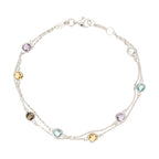Pulsera "Colormix" de oro blanco 3,19Ct/7