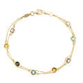 Bransoletka "Colormix" 3,19 ct/7 żółte złoto próby 375/1000