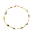 Bracelet "Colormix" 3,19Ct/7 Or Jaune 375/1000