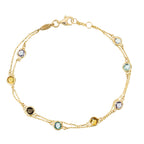 Bracelet "Colormix" 3,19Ct/7 Or Jaune 375/1000