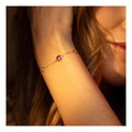 Bracelet "Pépites Multicolores, Améthyste Et Topaze Bleue"
