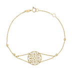 “Sun” Bracelet 375/1000 Yellow Gold