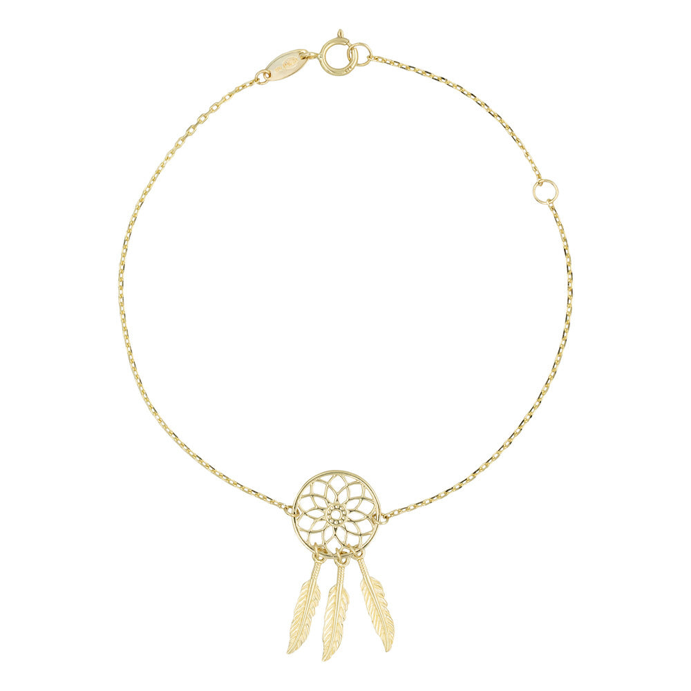 Bracelet "Attrape Reve "Or Jaune 375/1000