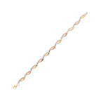 Bracelet "Donatella" - Or Tricolore 375/1000