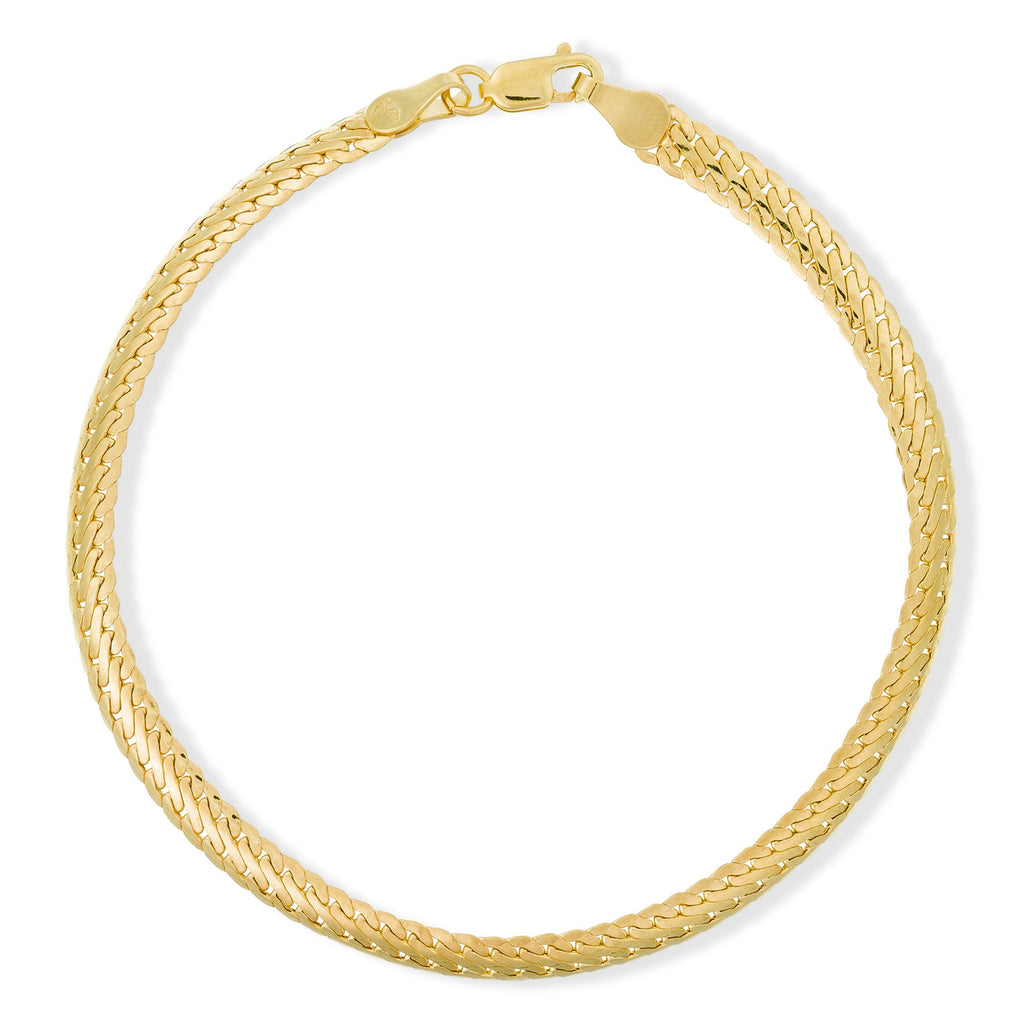 Bracelet Compact "Guaya" Or Jaune 375/1000