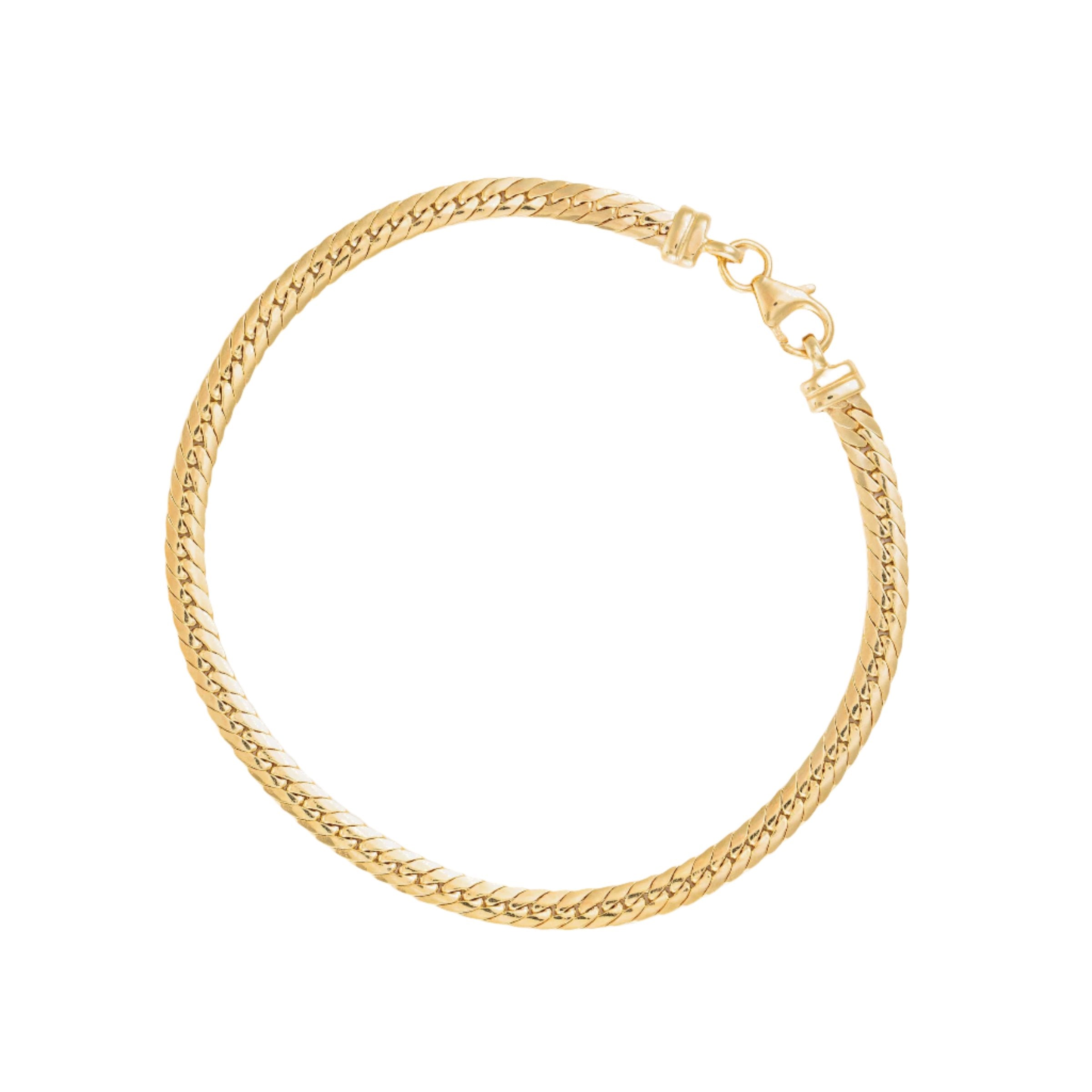 “Colina” Mesh Bracelet – 375/1000 Yellow Gold