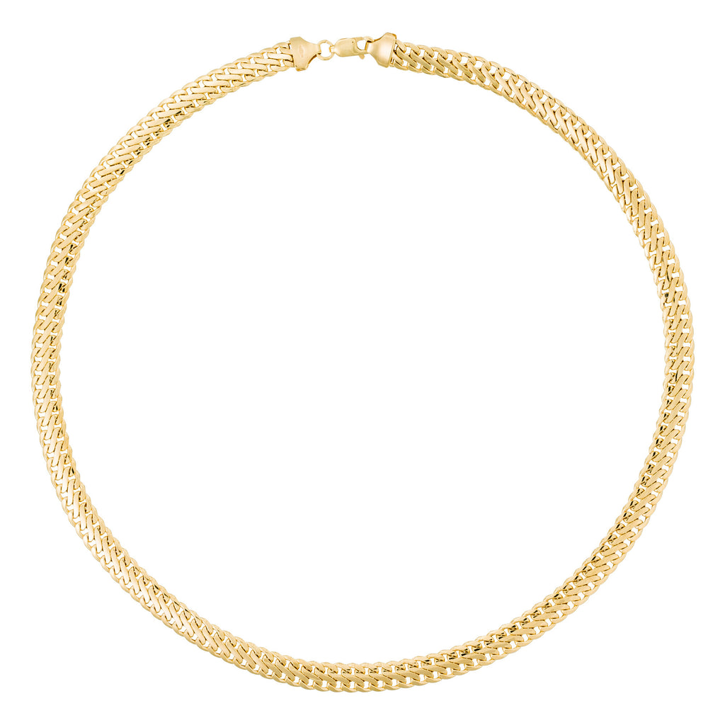 “Colina” Mesh Bracelet – 375/1000 Yellow Gold