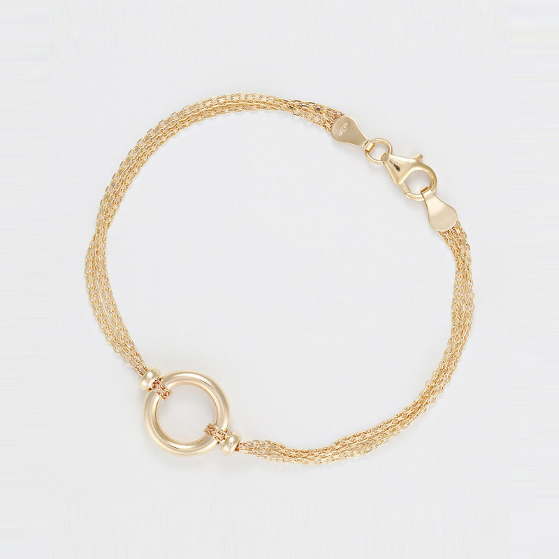 "Rounda" Bracelet 375/1000 Yellow Gold - 375/1000 Yellow Gold