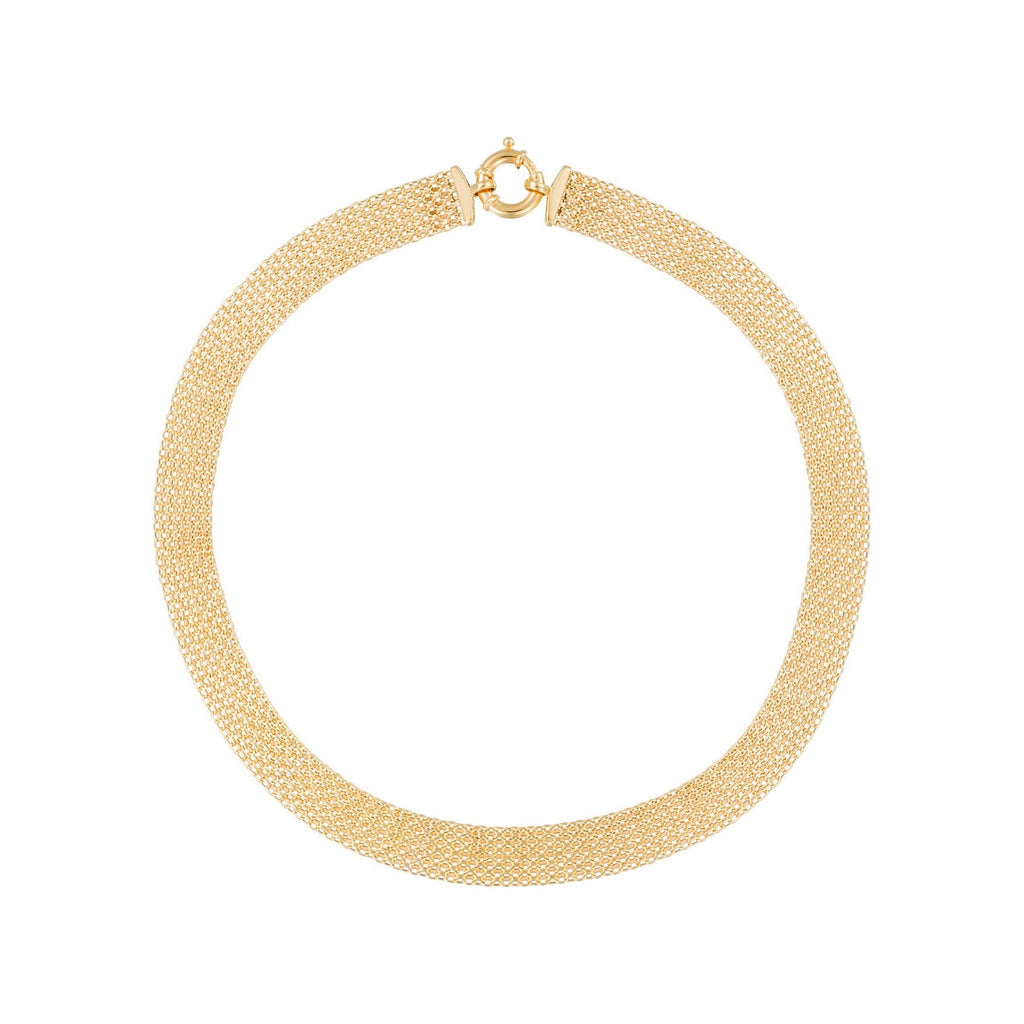 “Calera Mesh Buoy Clasp” Bracelet – 375/1000 Yellow Gold