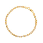 Bracelet Maille "Golya" Or Bicolore 375/1000