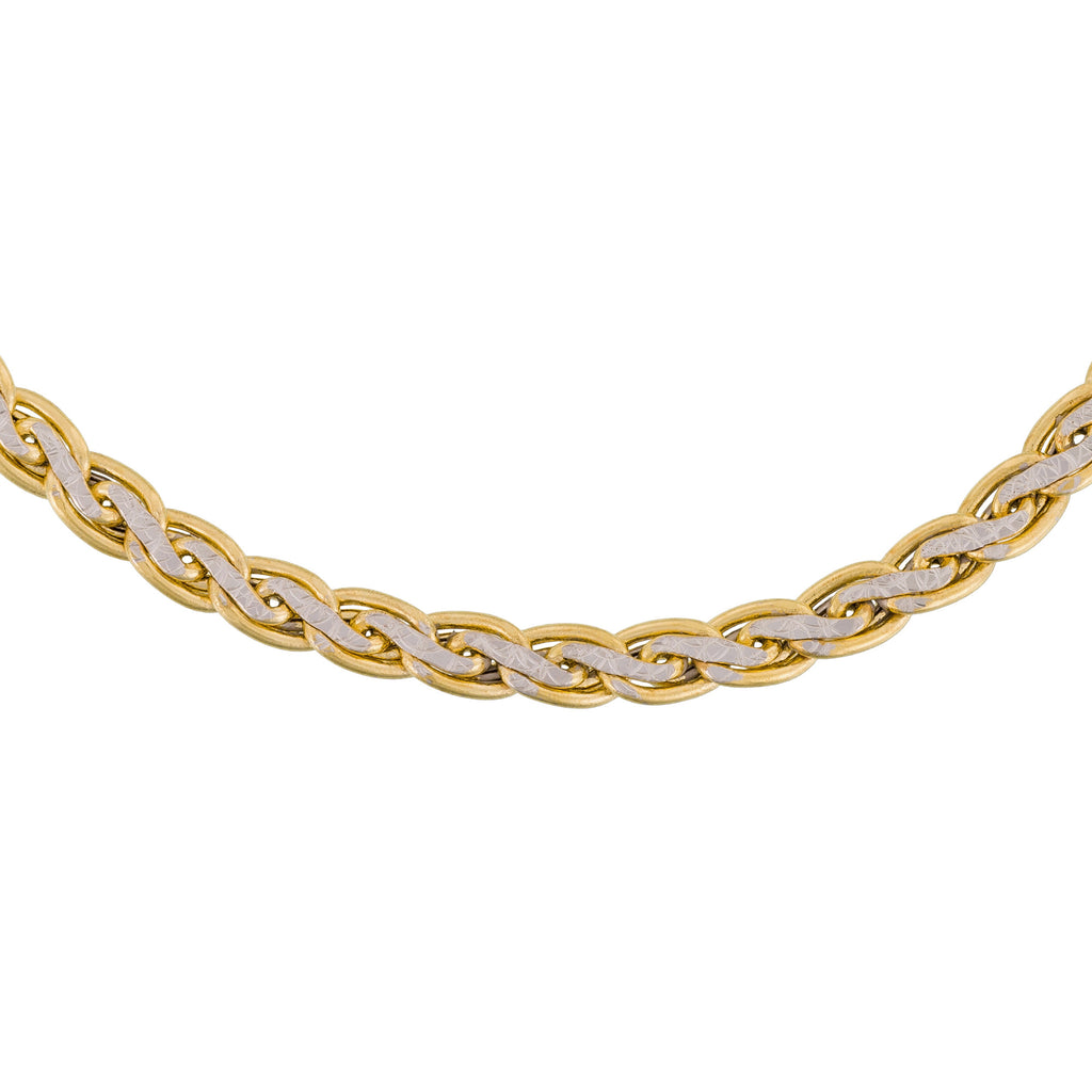“Golya” Mesh Bracelet Two-tone Gold 375/1000