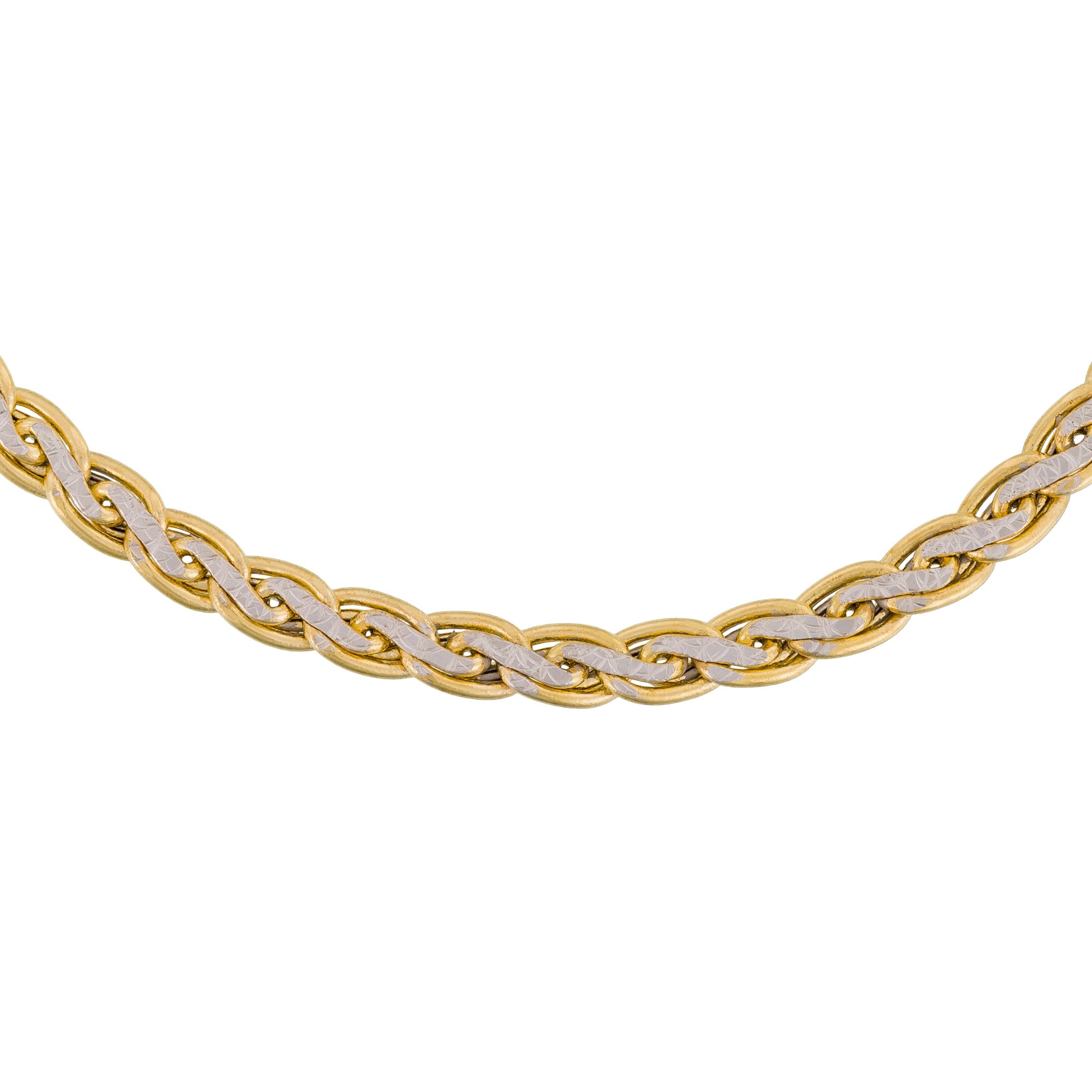 “Golya” Mesh Bracelet Two-tone Gold 375/1000