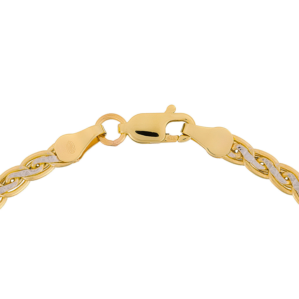 “Golya” Mesh Bracelet Two-tone Gold 375/1000