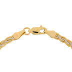“Golya” Mesh Bracelet Two-tone Gold 375/1000