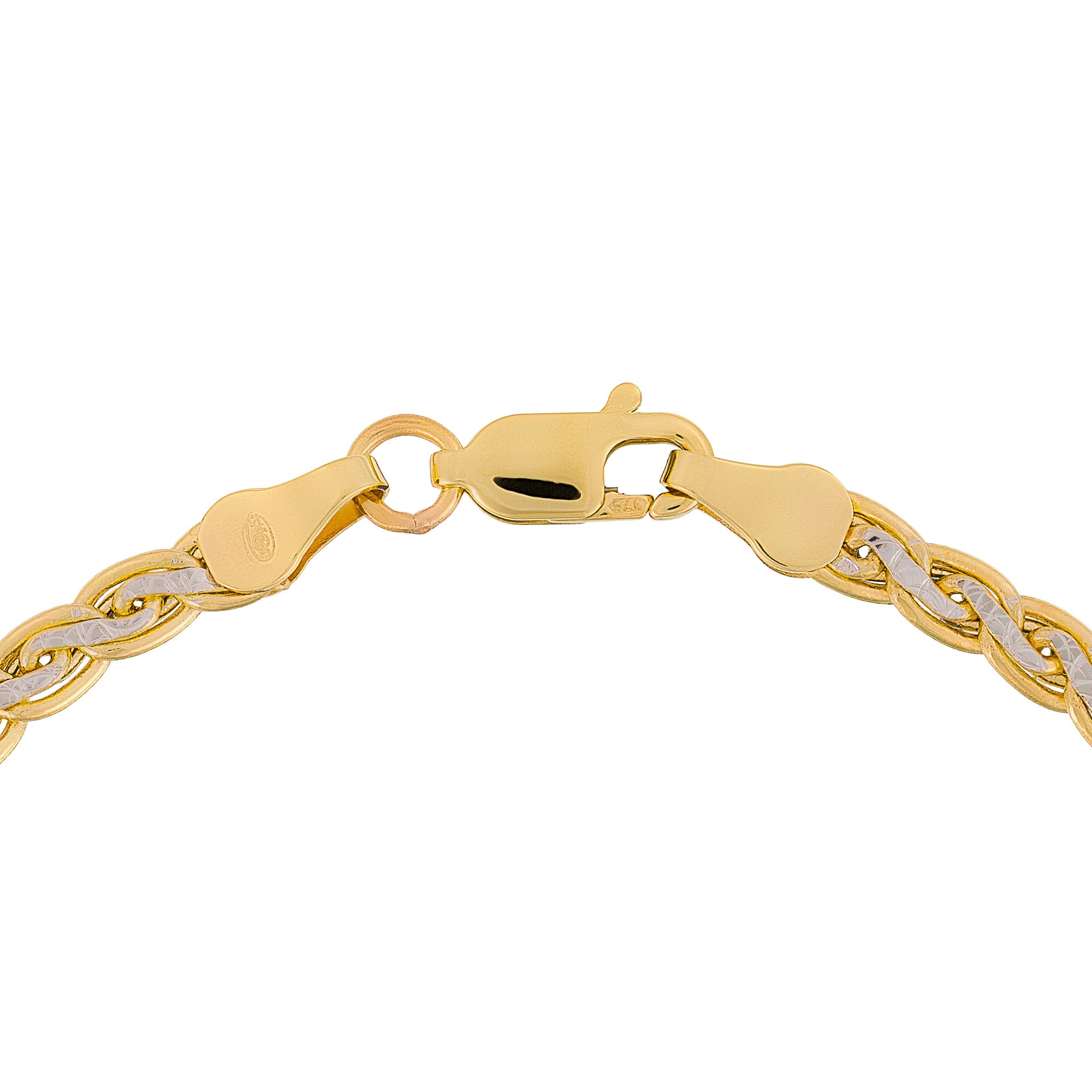 “Golya” Mesh Bracelet Two-tone Gold 375/1000