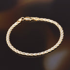 “Golya” Mesh Bracelet Two-tone Gold 375/1000