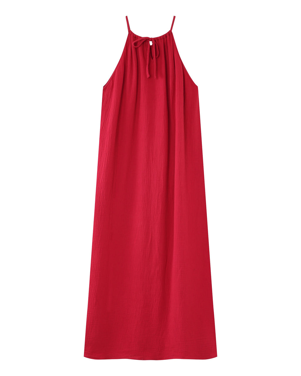 Rubis Long Dress - Cherry