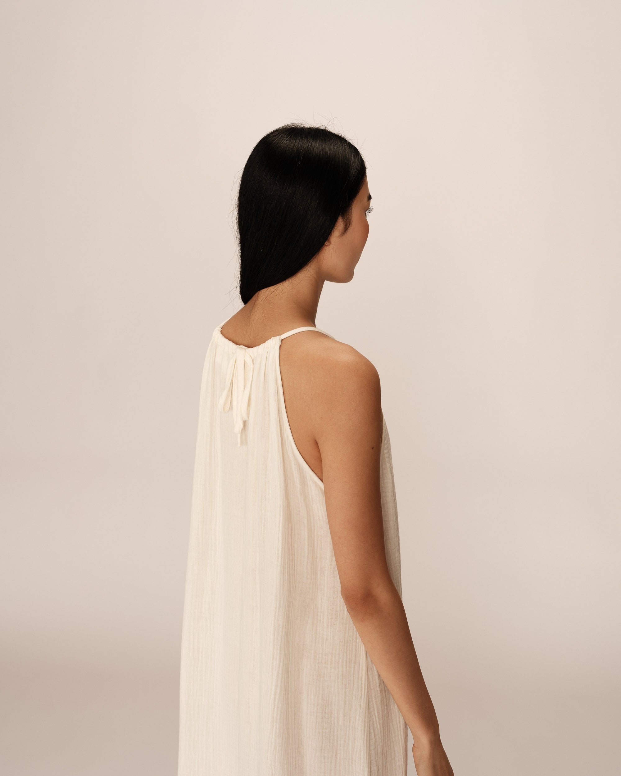 Rubis Long Dress - Ecru