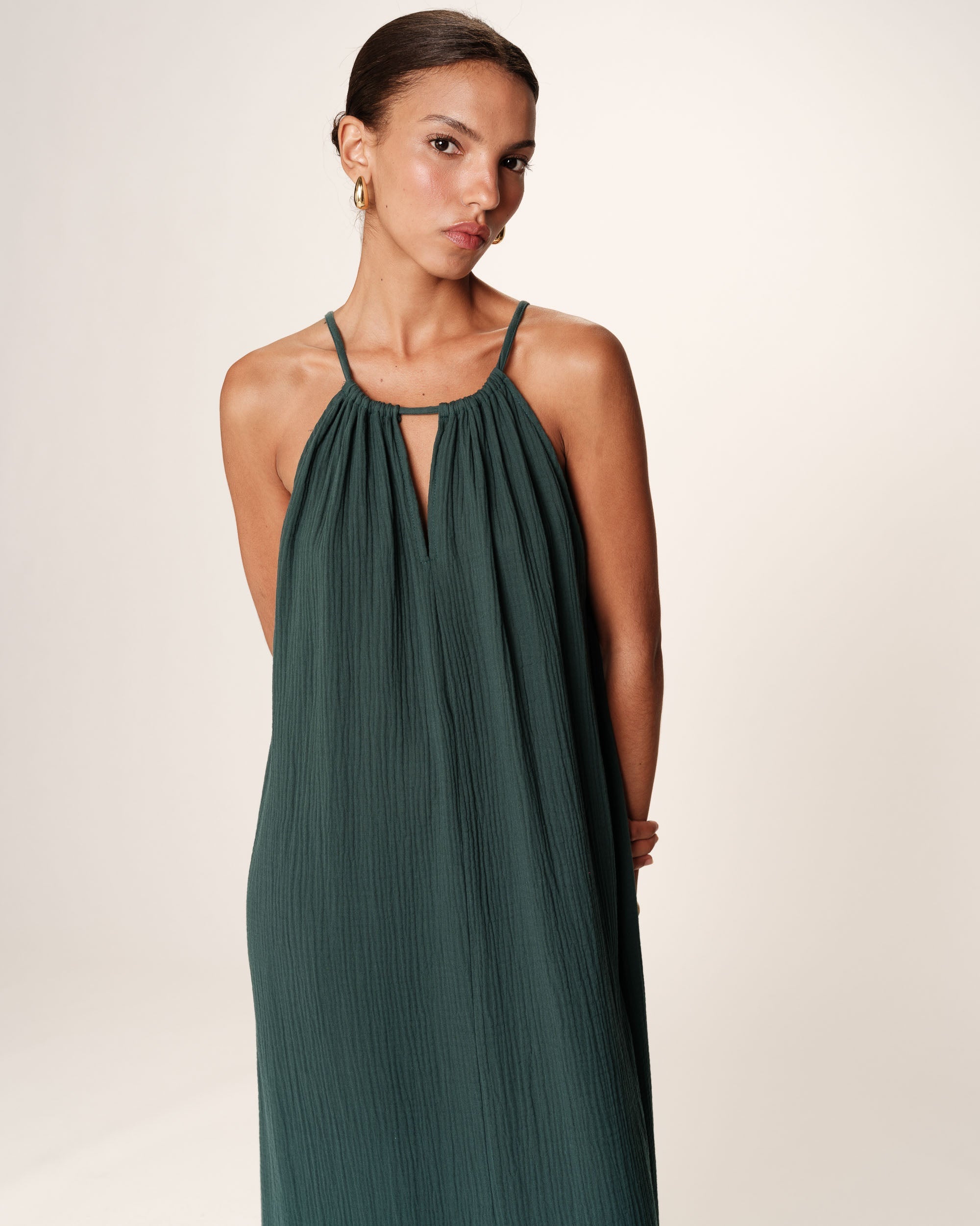 Rubis Long Dress - Emeraude
