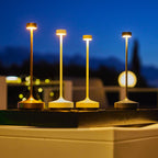 Ruby - Lampe De Table Sans Fil - Acier - Beige