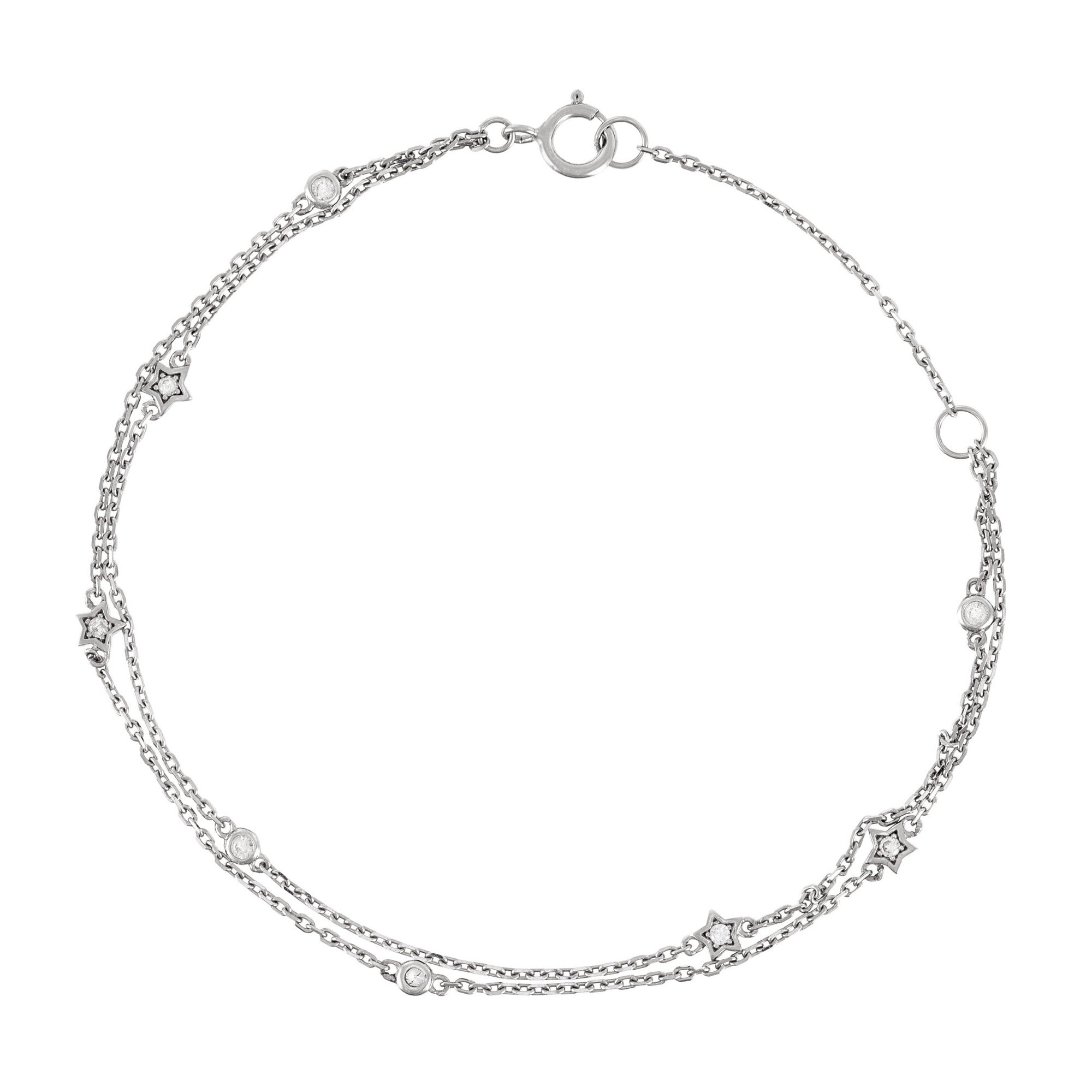 Pulsera “Life Line” D0.11/8 – Oro blanco 375/1000