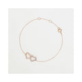 Bracelet “Never Without You” Diamonds 0.113/18 – 375/1000 Rose Gold